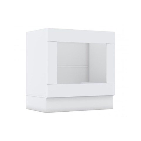 Balcão de Cozinha Modulado Americana p/ Forno Embutir s/ Tampo Branco - Henn