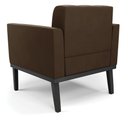 Ver mais imagens de Kit 2 Poltronas Decorativas Karen Pés Fixo em Madeira Preto Suede Marrom 19 - Gran Belo