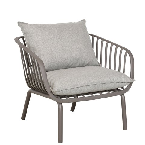 Sofá 1 Lugar em Polipropileno com Estofado Resistente À Água Base em Aço Pintado Noronha