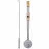 Bomba Chimarrão Rosca Aço Inox 304 Ouro 18k Pingente Desenho Cavalo - 6