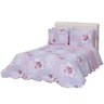 Jogo de Cobre Leito Garden Dupla Face Queen Rosa - Transforme Seu Quarto com Estilo e Conforto! - 2