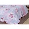Jogo de Cobre Leito Garden Dupla Face Queen Rosa - Transforme Seu Quarto com Estilo e Conforto! - 4