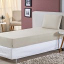 Ver imagem 1 de Jogo de Lençol Solteiro Malha 100% Algodão 2 Peças Dona Zeze Nobre Palha