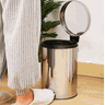 Lixeira Inox 5 Litros Cesto para Banheiro Cozinha Pedal Pgb Lixeira 5 Litros Prateada - 4