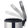 Lixeira Inox 5 Litros Cesto para Banheiro Cozinha Pedal Pgb Lixeira 5 Litros Prateada - 3