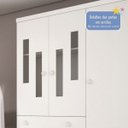 Ver imagem 6 de Guarda-Roupa de Bebê 3 Portas 5 Gavetas Evolution Tcil Móveis