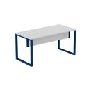 Ver imagem 3 de Escrivaninha Mesa Escritório X 150cm Industrial Cinza e Azul Delrei