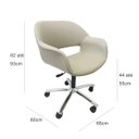 Ver imagem 4 de Poltrona Escritório Eduarda com Regulagem de Altura - Poltronas do Sul