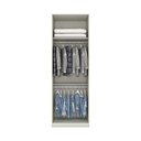 Ver imagem 4 de Guarda Roupa Modulado 02 Portas Com Espelho Cabideiro Areia