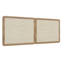 Ver mais imagens de Cabeceira Casal e Queen com 2 Mesas 2 Gavetas Arlo A10 Hanover/dourado - Mpozenato