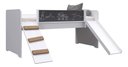 Ver mais imagens de Cama Playground Infantil com Escorregador e Quadro Lousa para Desenhar Branco - Completa Móveis
