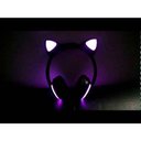 Ver imagem 2 de Fone de Ouvido Orelha Gato LED 7 Cor Bluetooth Headset Branco Exbom