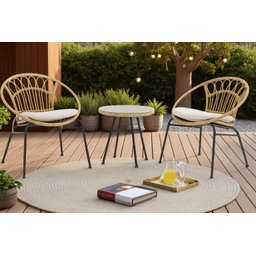 Conjunto de Àrea Externa Sun com 2 Cadeiras, 1 Mesa - 5
