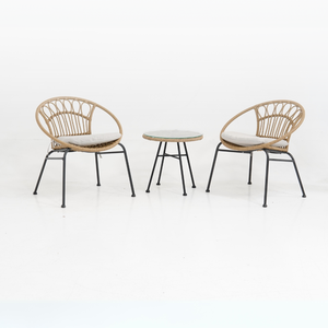 Conjunto de Àrea Externa Sun com 2 Cadeiras, 1 Mesa