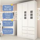 Ver imagem 5 de Guarda-Roupa de Bebê 3 Portas 3 Gavetas Sonic Tcil Móveis