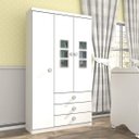 Ver imagem 1 de Guarda-Roupa de Bebê 3 Portas 3 Gavetas Sonic Tcil Móveis