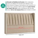Ver imagem 6 de Cabeceira Casal 140 cm Lumina LED com Frame Linho Sl 65 Peer