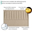 Ver imagem 5 de Cabeceira Casal 140 cm Lumina LED com Frame Linho Sl 65 Peer