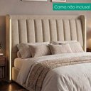 Ver imagem 2 de Cabeceira Casal 140 cm Lumina LED com Frame Linho Sl 65 Peer