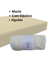 Ver imagem 4 de Kit 3 Pçs Lençol Avulso Malha Liso com Elástico Berço Americano Malha Hipoalergenico 160x98x12cm:kit