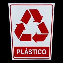 Placa Adesiva Sinalização Lixo Organico 15x20 Cm Adesivo - 2