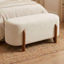 Ver imagem 2 de Puff Recamier Organico Imperial 100 cm Linho Cru Impo
