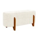 Ver imagem 1 de Puff Recamier Organico Imperial 100 cm Linho Cru Impo