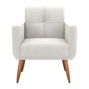 Ver imagem 4 de Poltrona Decorativa para Sala Lages Boucle Bege