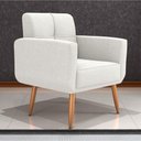 Ver imagem 1 de Poltrona Decorativa para Sala Lages Boucle Bege
