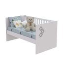 Ver imagem 5 de Berço Mini Cama Regulável com Suporte para Mosquiteiro Sonetto Tcil Móveis