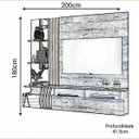 Ver imagem 3 de Painel Home Theater Bello DJ Móveis para TV até 55 Polegadas Preto Brilho Demolição