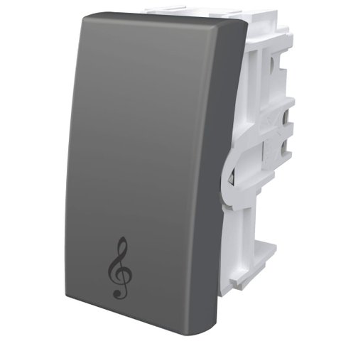 Módulo Interruptor Campainha 10A 250 Volts Habitat Onix - 06145533 - Fame