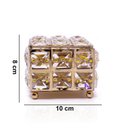 Ver imagem 5 de Porta Jóia Decorativo de Metal Dourado 8x10x10 cm - D’Rossi