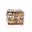 Ver imagem 3 de Porta Jóia Decorativo de Metal Dourado 8x10x10 cm - D’Rossi