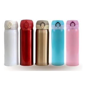 Garrafa Térmica Aço Inox 450ml 22cm com Trava - Interponte