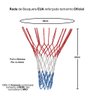 Rede de Basquete Americana 12 Alças Malha Grossa Fio 2mm Tamanho Oficial + Abraçadeira para Fixação - 2