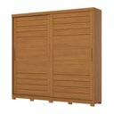Ver imagem 2 de Guarda-Roupa Casal 2 Portas Deslizantes 100% MDF Cayman Marrom/Cinamomo