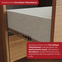 Ver imagem 5 de Guarda-Roupa Casal 2 Portas Deslizantes 100% MDF Cayman Marrom/Cinamomo