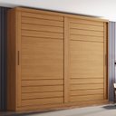 Ver imagem 1 de Guarda-Roupa Casal 2 Portas Deslizantes 100% MDF Cayman Marrom/Cinamomo