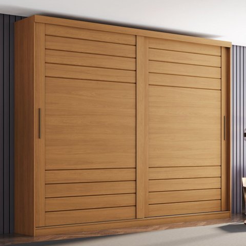 Guarda-roupa Casal 2 Portas Deslizantes 100% Mdf Cayman