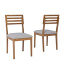 Ver mais imagens de Conjunto Sala de Jantar Cacau Redonda 109cm com Vidro e 4 Cadeiras Juparanã