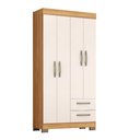 Ver imagem 1 de Guarda-roupa com 4 Portas e 2 Gavetas Nt6010 Freijó Trend/off White Tx Notável Móveis