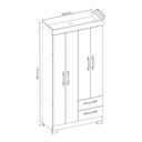 Ver imagem 5 de Guarda-roupa com 4 Portas e 2 Gavetas Nt6010 Freijó Trend/off White Tx Notável Móveis