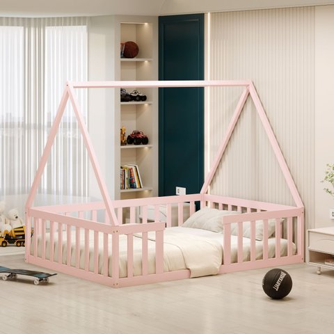 Cama Casal Montessoriana Valentina Rosa