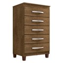 Ver imagem 2 de Kit Cômoda 5 Gavetas Porto Belo Com Multiuso Cairo 2 Portas Malbec Clique Chique