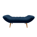Ver imagem 3 de Recamier Sofá Calçadeira 1,98 M Realeza:suede Azul Marinho