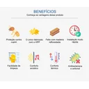 Ver imagem 4 de Piso laminado colado Eucafloor Prime nogueira natural Caixa c/ 2,14m²