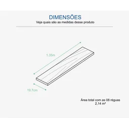 Piso laminado colado Eucafloor Prime nogueira natural Caixa c/ 2,14m² - 3