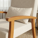 Ver imagem 2 de Kit 2 Poltronas Jade Linho Premium Escritório Recepção Sala de Estar Decorativa:cru