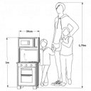 Ver imagem 5 de Kit Livro Mini Cozinha Infantil com Pia Fogão e Microondas - Rosa